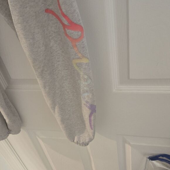 Victoria's Secret Gray and Pink Jogger Sweatpants - Picture 2 of 6